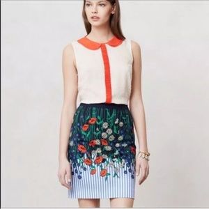 Nwt Anthropologie Vertical Garden Skirt Size 2